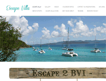 Tablet Screenshot of escape2bvi.com